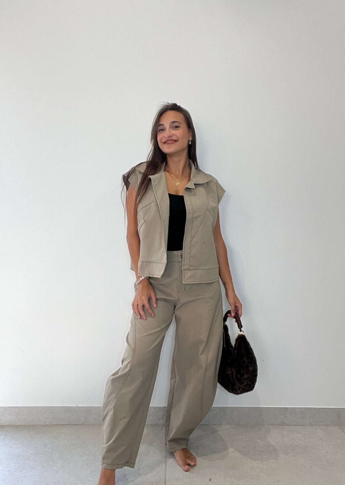 Conjunto India chaleco y pantalón